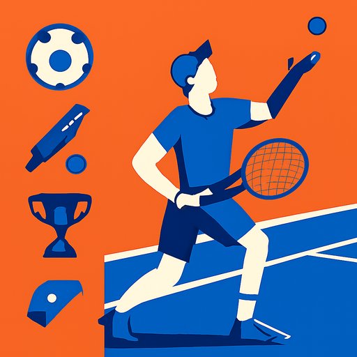 g7 Tennis Court Serve Moment